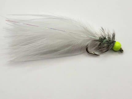 Pearly White and Chartreuse Lure